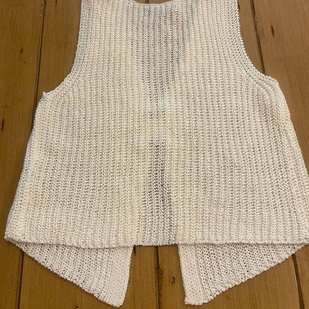 Women’s Sleeveless Knit Layered Cardigan Vest New Size small Paper Moon - Picture 2 of 9